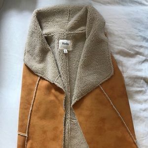 Hatley Sherpa/Calfskin Vest